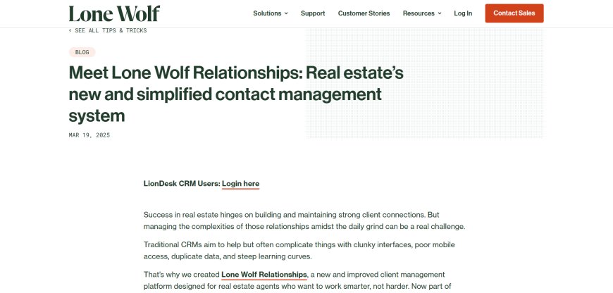 3️⃣ LionDesk  CRM