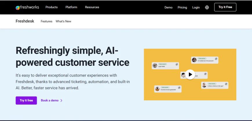 5️⃣ .Freshdesk Contact Center