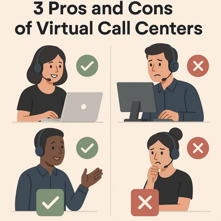 3️⃣ Pros and Cons of Virtual Call Centers