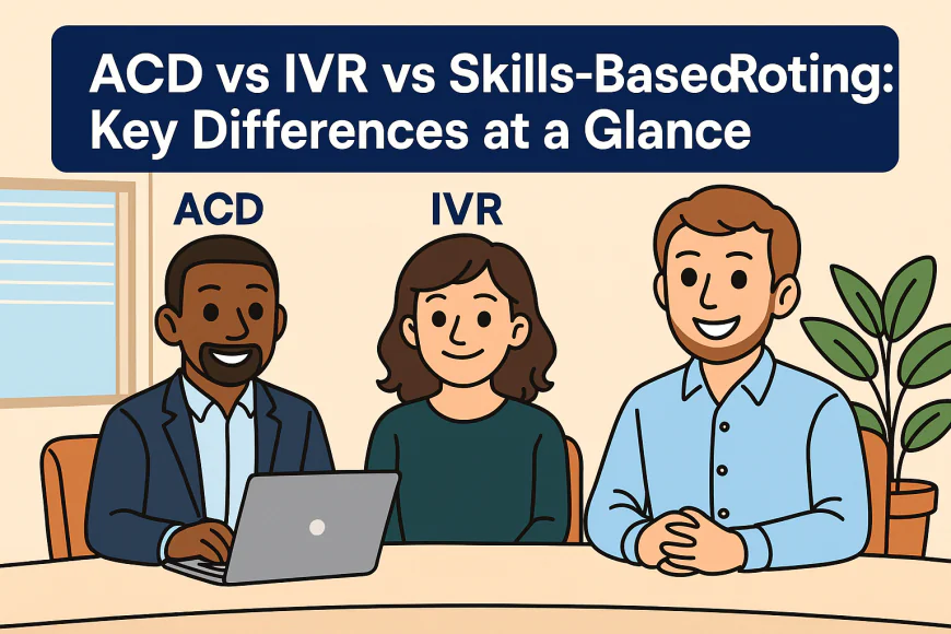 5️⃣ ACD vs IVR vs Skills-Based Routing: Key Differences at a Glance