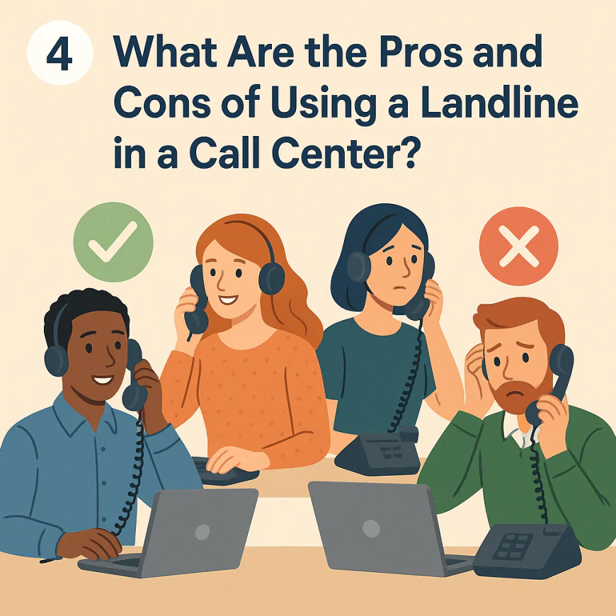 4️⃣ What Are the Pros and Cons of Using a Landline in a Call Center?