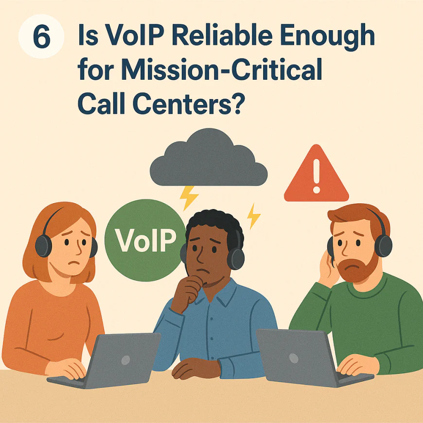 6️⃣ Is VoIP Reliable Enough for Mission-Critical Call Centers?
