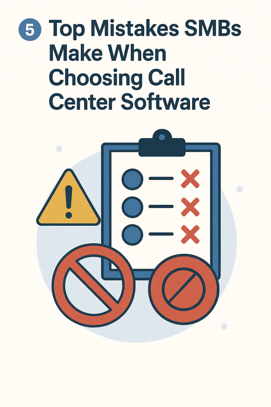 5️⃣ Top Mistakes SMBs Make When Choosing Call Center Software
