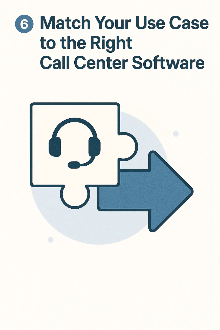 6️⃣ Match Your Use Case to the Right Call Center Software
