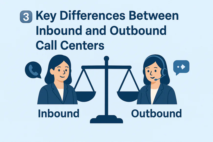 3️⃣ Key Differences Between Inbound and Outbound Call Centers