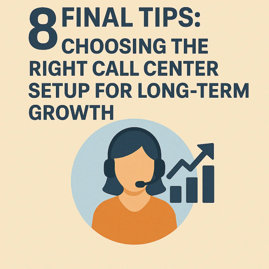 8️⃣ Final Tips: Choosing the Right Call Center Setup for Long-Term Growth