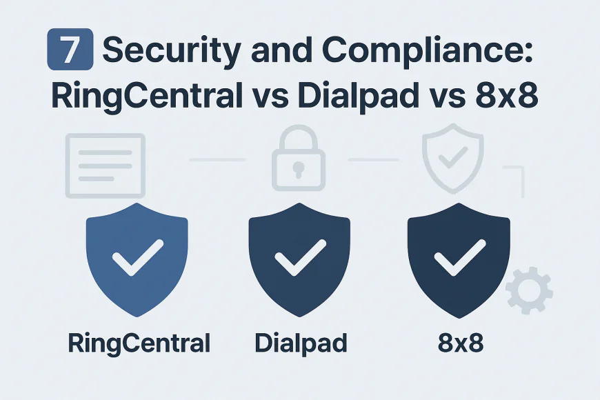 7️⃣ Security and Compliance: RingCentral vs Dialpad vs 8x8
