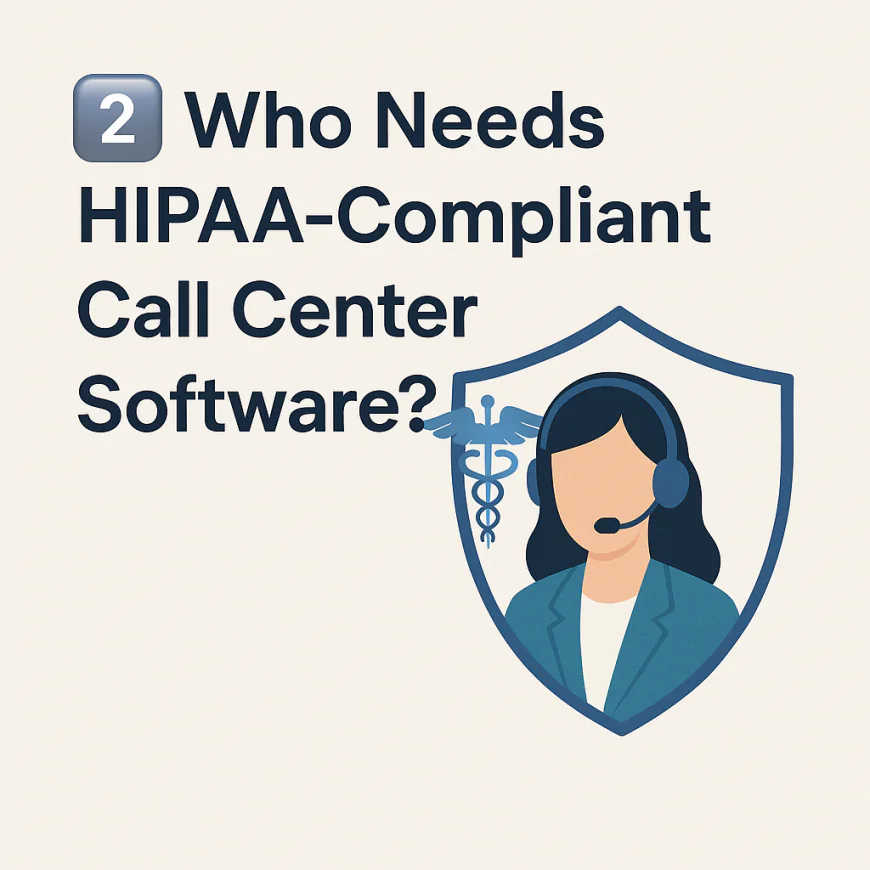 2️⃣ Who Needs HIPAA-Compliant Call Center Software?