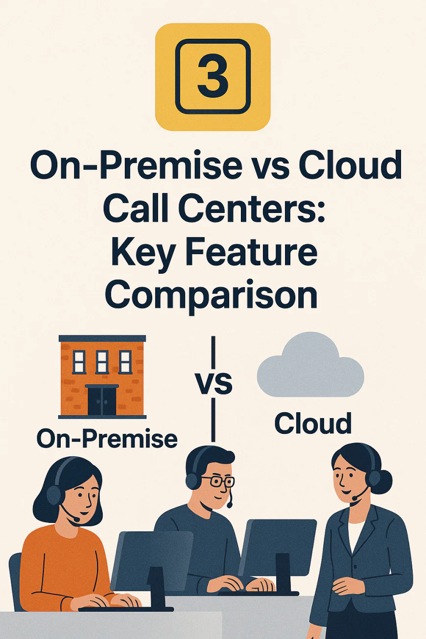 3️⃣ On-Premise vs Cloud Call Centers: Key Feature Comparison