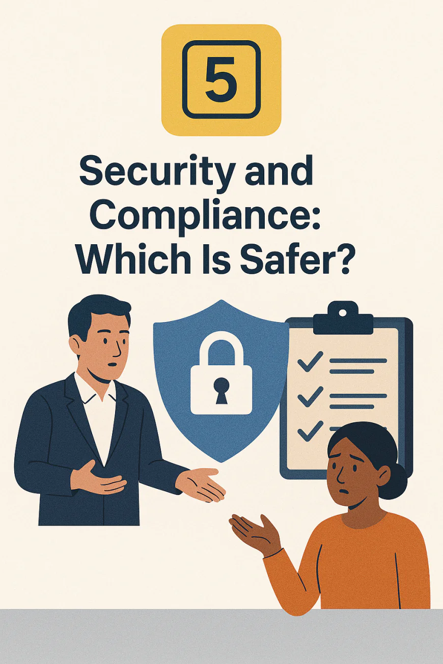 5️⃣ Security and Compliance: Which Is Safer?