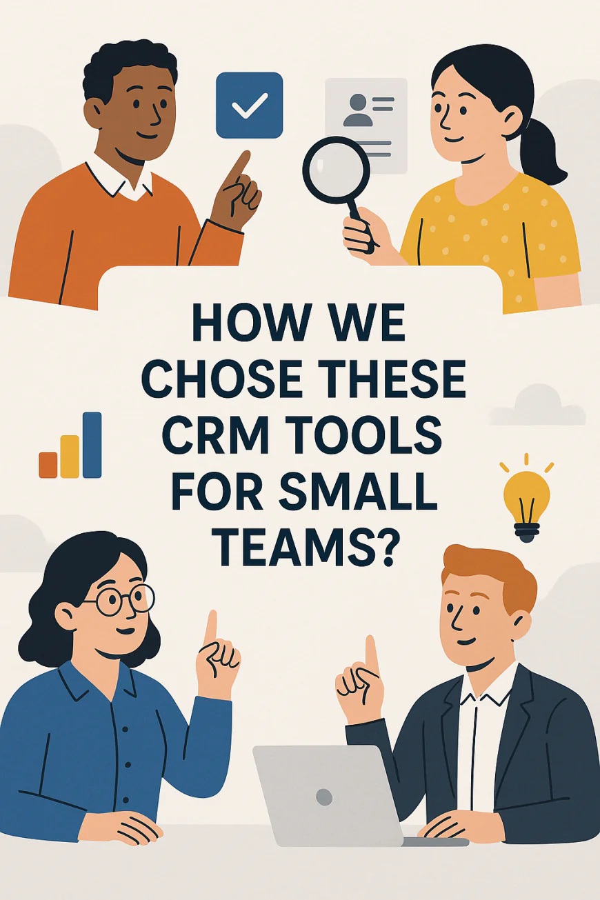 🟦How We Chose These CRM Tools for Small Teams?