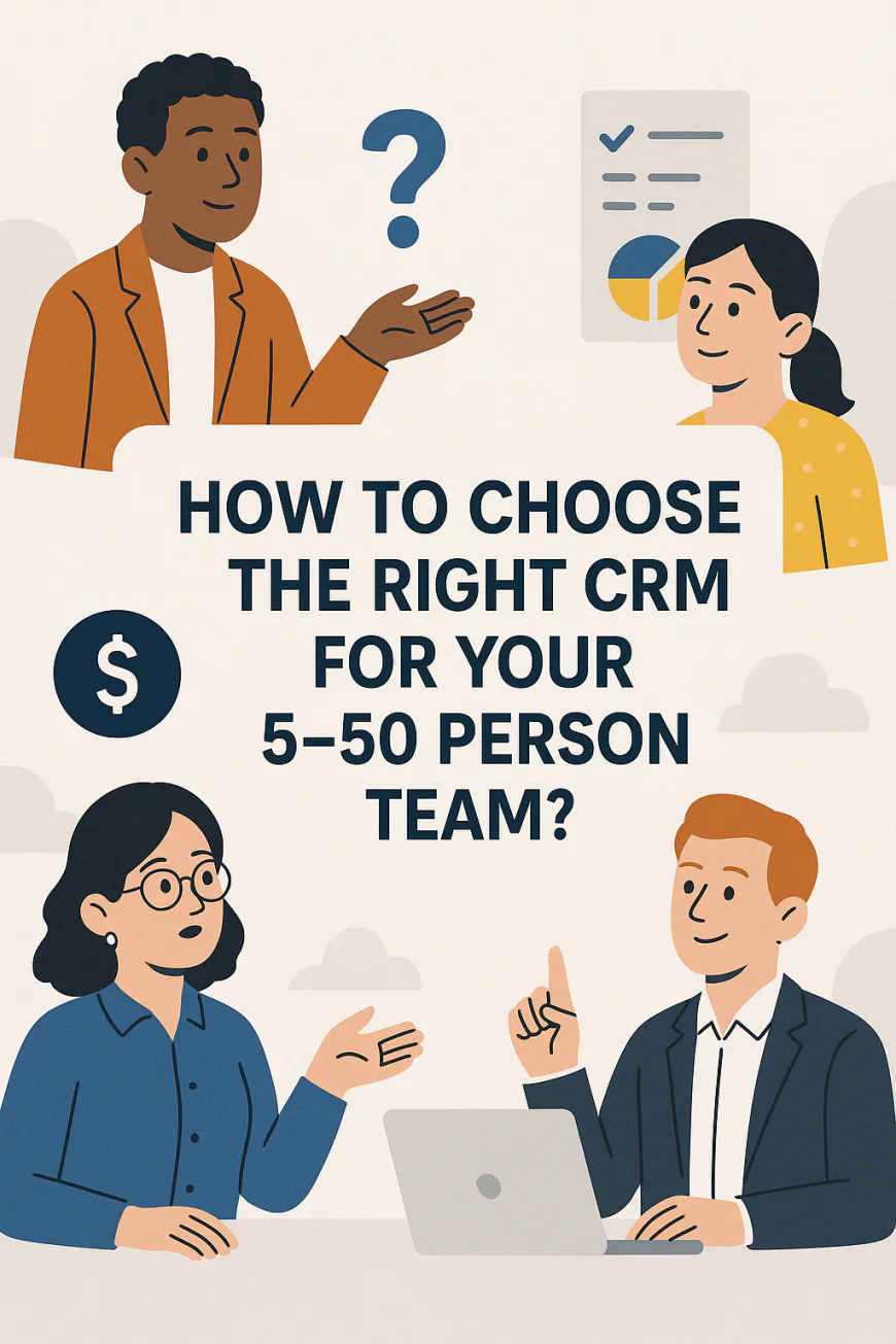 🟦How to Choose the Right CRM for Your 5–50 Person Team?