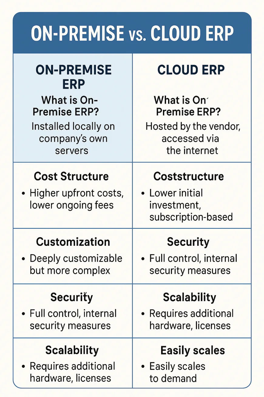 7️⃣ On-Premise ERP vs Cloud ERP: Which One Is Better?