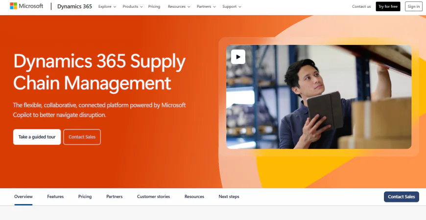5️⃣ Microsoft Dynamics 365 Supply Chain