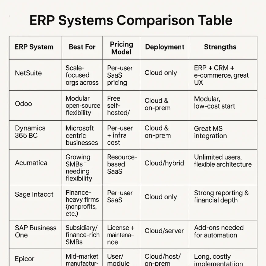 The 7 Best ERP Systems for Small to Medium Businesses