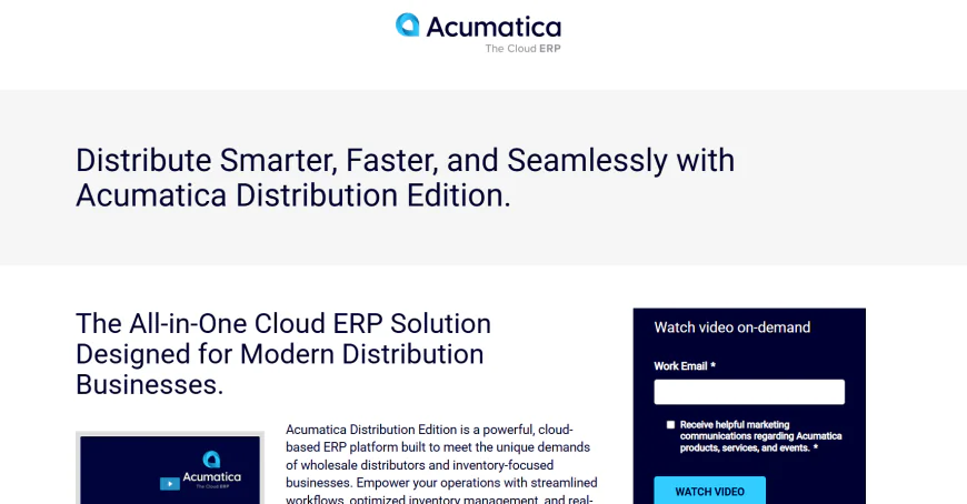 4️⃣ Acumatica Distribution Edition