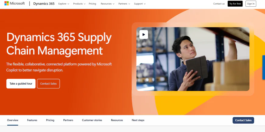 9️⃣ Microsoft Dynamics 365 Supply Chain Management
